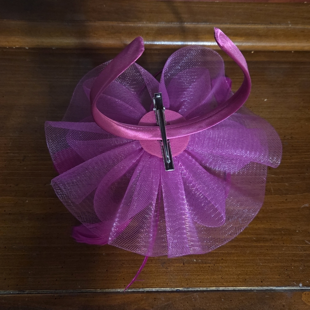Elegant Fuschia | Pink Fascinator - Picture 4 of 4